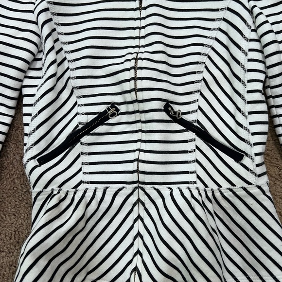 Zara Trafaluc Striped Peplum Blazer Jacket - Picture 3 of 4